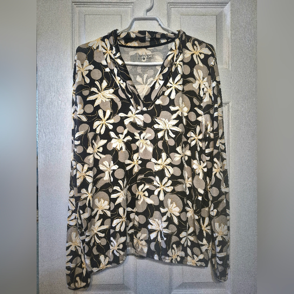 NWOT from Olsen (Eco friendly) Size XL Long Sleeve Top. So soft & flattering!